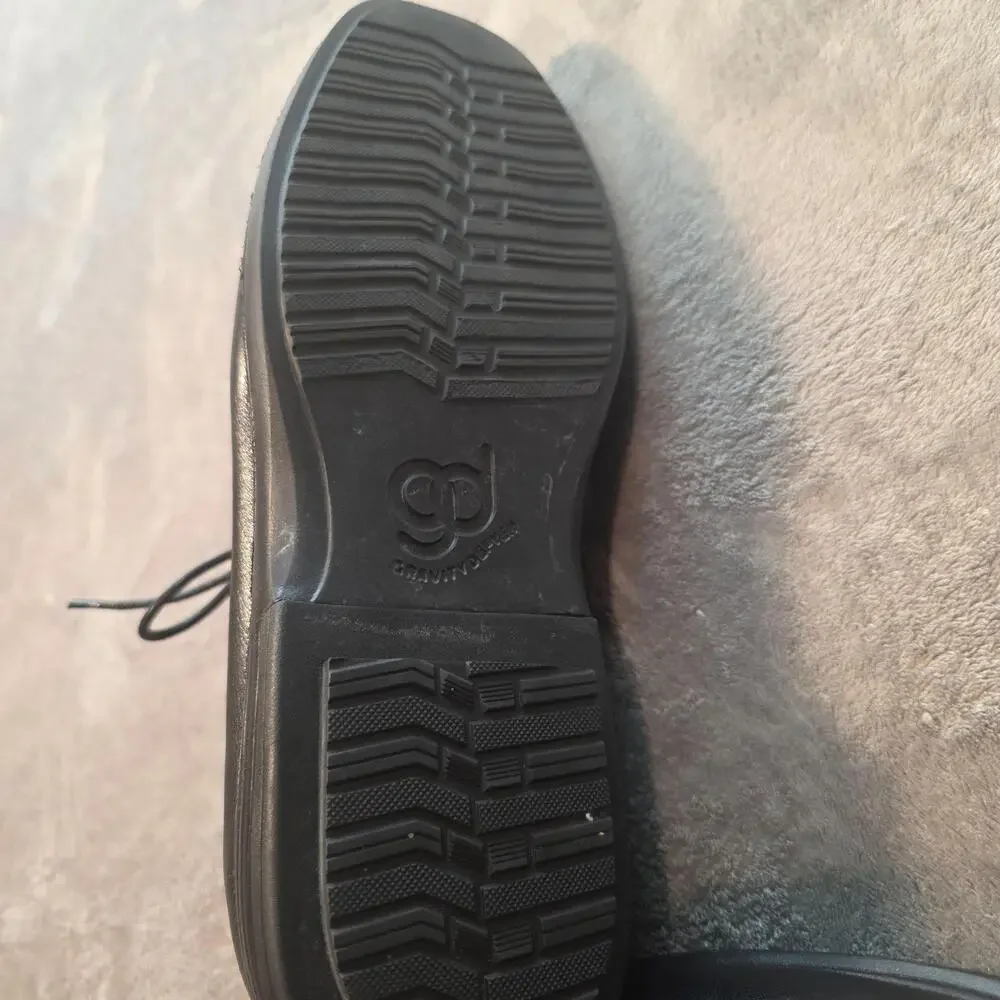 Gravity Defyer Dress Shoes Mens 10.5 Black Leather Comfort Derby Lace Up